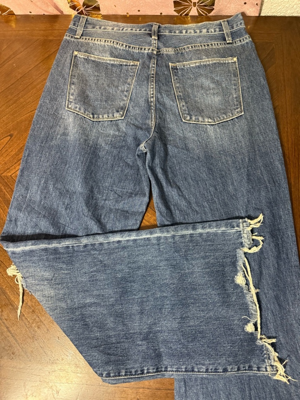 Petra 153 high rise wide leg distressed jeans size 13 - Picture 2 of 7